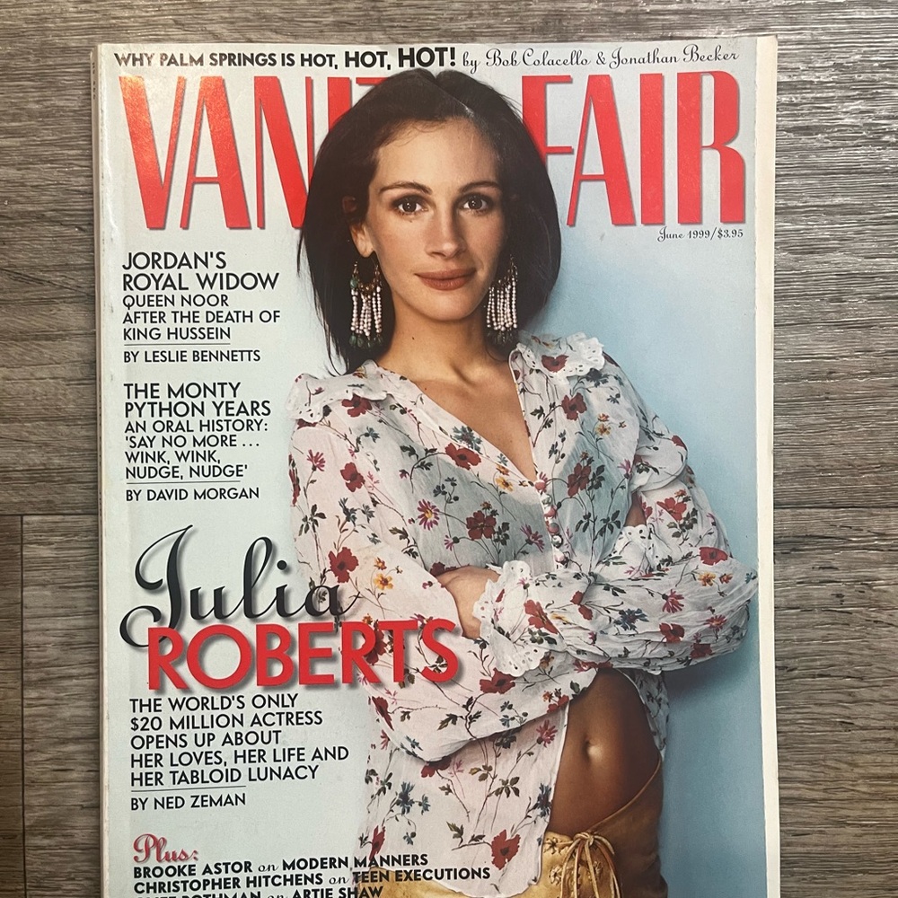 JULIA ROBERTS VANITY FAIR MAGAZINE 1999